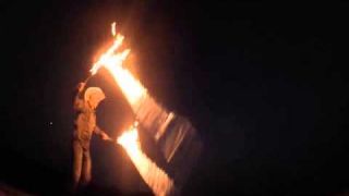 Fire Whips filmed with GoPro